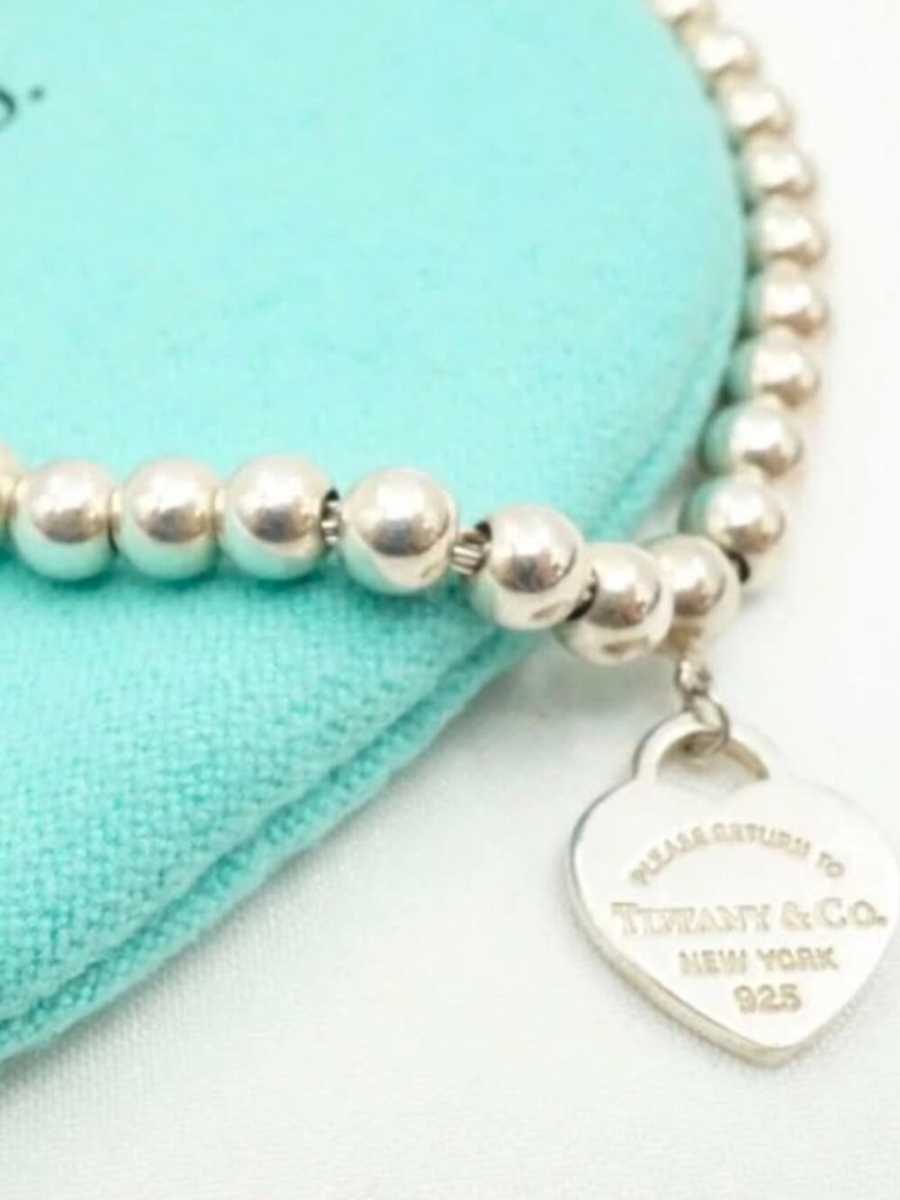 Tiffany & Co Return To Tiffany Sterling Silver Bead Bracelet